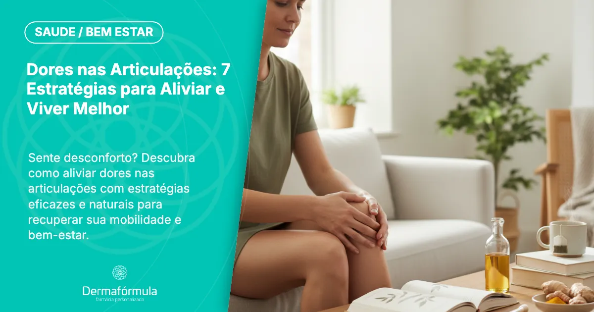 Dermafórmula Melhor Farmácia de Manipulação em Santos | Dores nas Articulações: 7 Estratégias para Aliviar e Viver Melhor