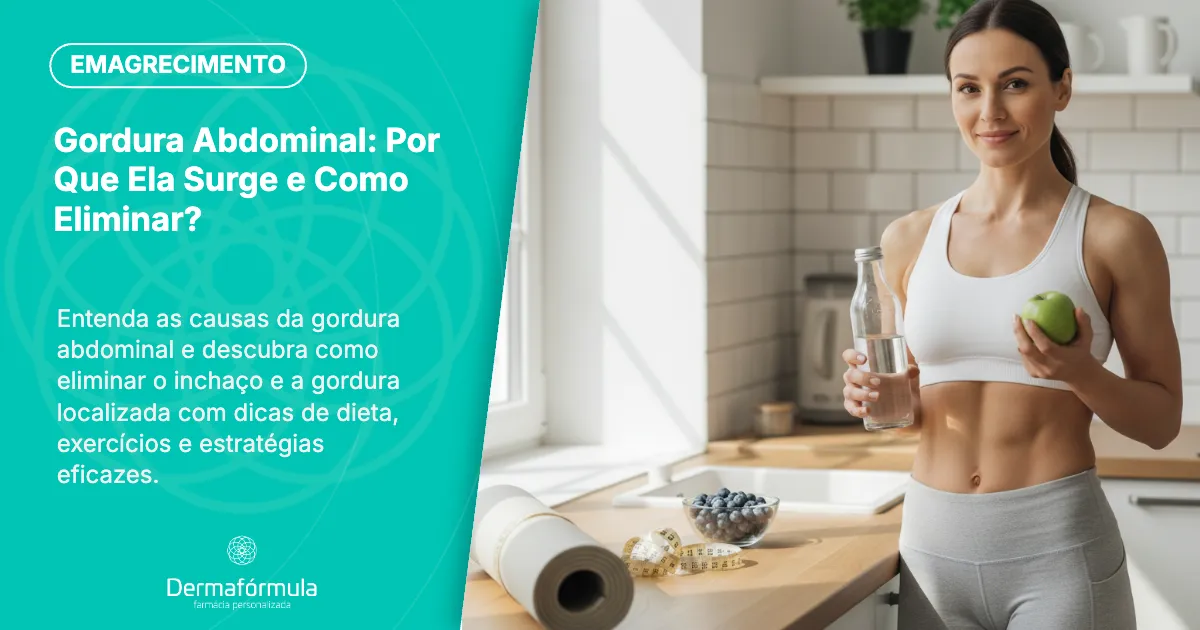 Dermafórmula Melhor Farmácia de Manipulação em Santos | Gordura Abdominal: Por Que Ela Surge e Como Eliminar?