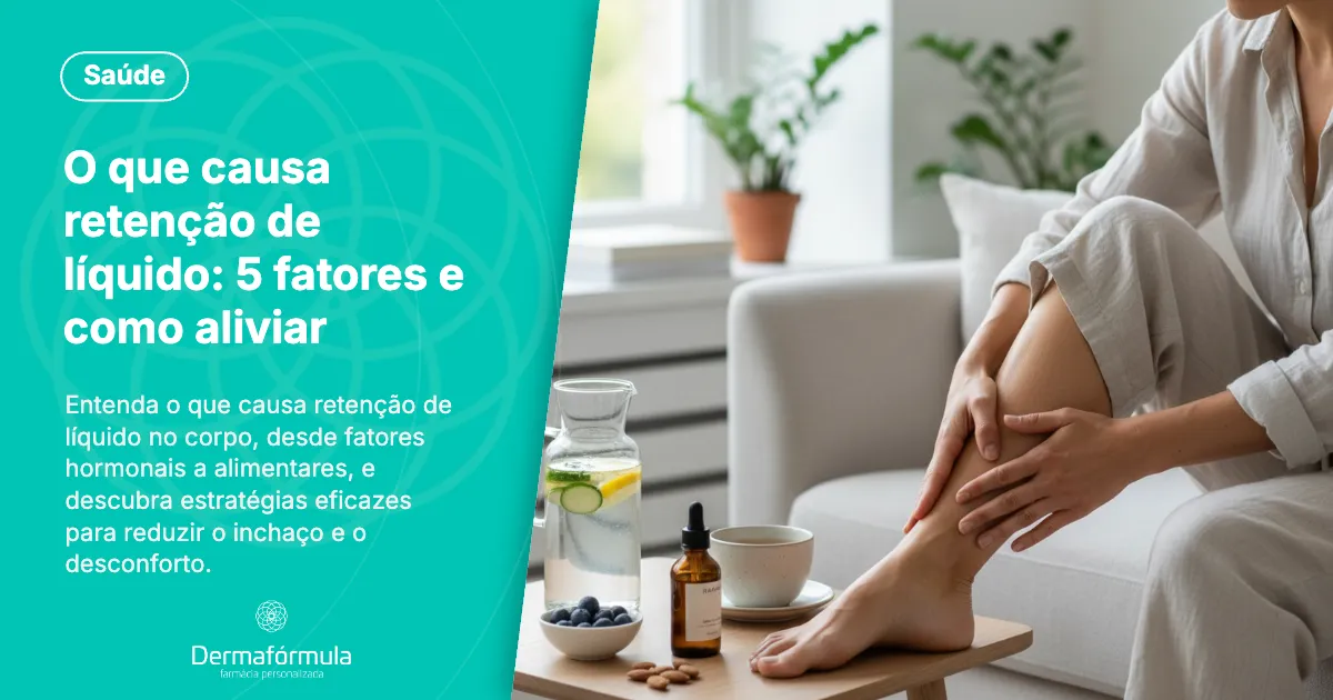 Dermafórmula Melhor Farmácia de Manipulação em Santos | O que causa retenção de líquido: 5 fatores e como aliviar