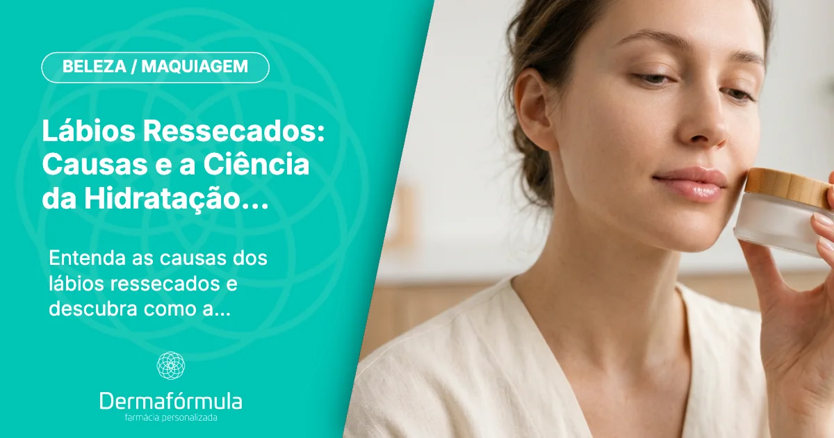 Lábios Ressecados: Causas e a Ciência da Hidratação Labial Profunda | Dermafórmula Melhor Farmácia de Manipulação na Baixada Santista