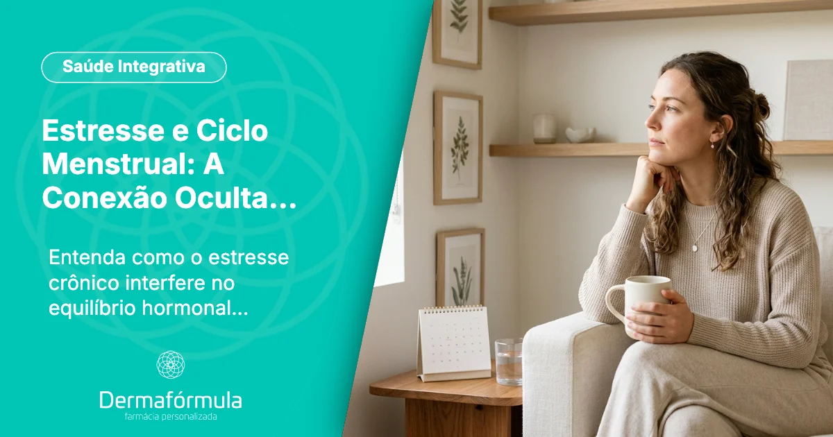 Estresse e Ciclo Menstrual: A Conexão Oculta que Afeta seu Bem-estar | Dermafórmula Melhor Farmácia de Manipulação na Baixada Santista