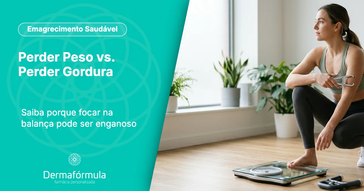 Perder Peso vs. Perder Gordura | Dermafórmula Melhor Farmácia de Manipulação na Baixada Santista